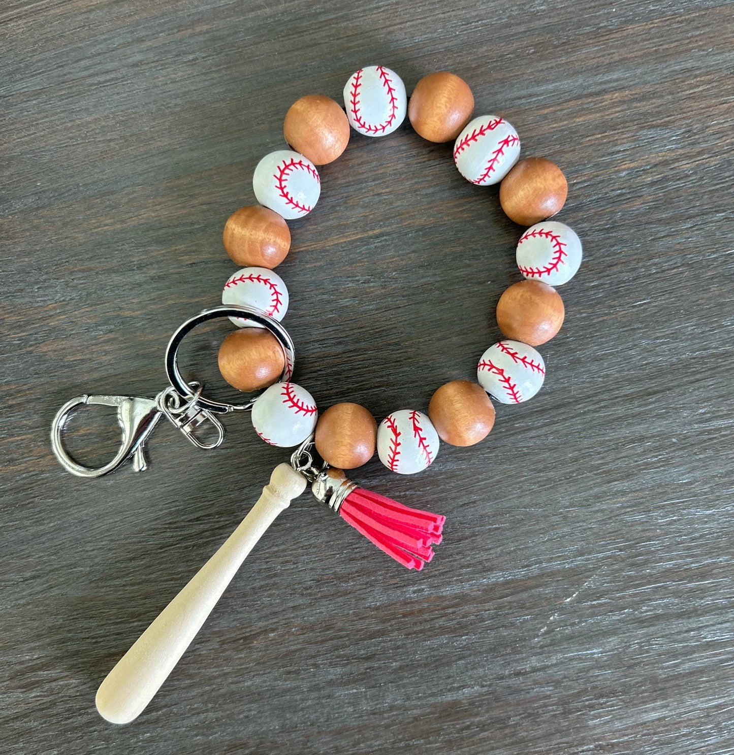 Batter Up! Baseball Wristlet with Baseball Bat