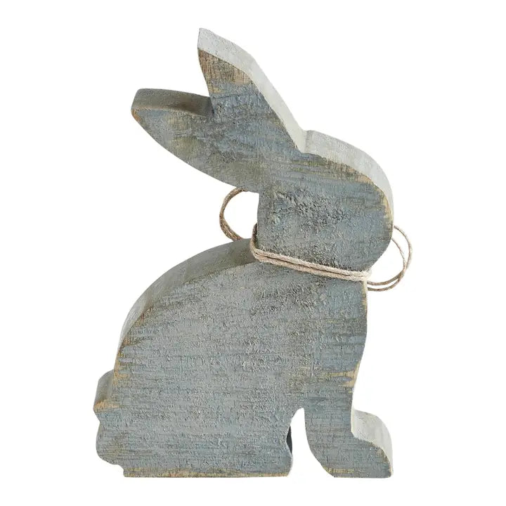 Wooden Sitting Bunny with Beads 2 Styles