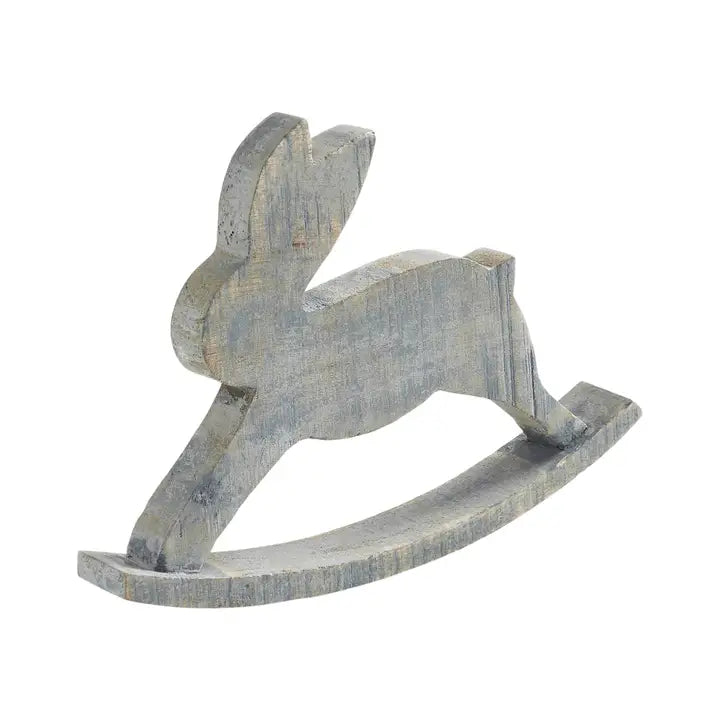 Wooden Bunny Rocker Hopping