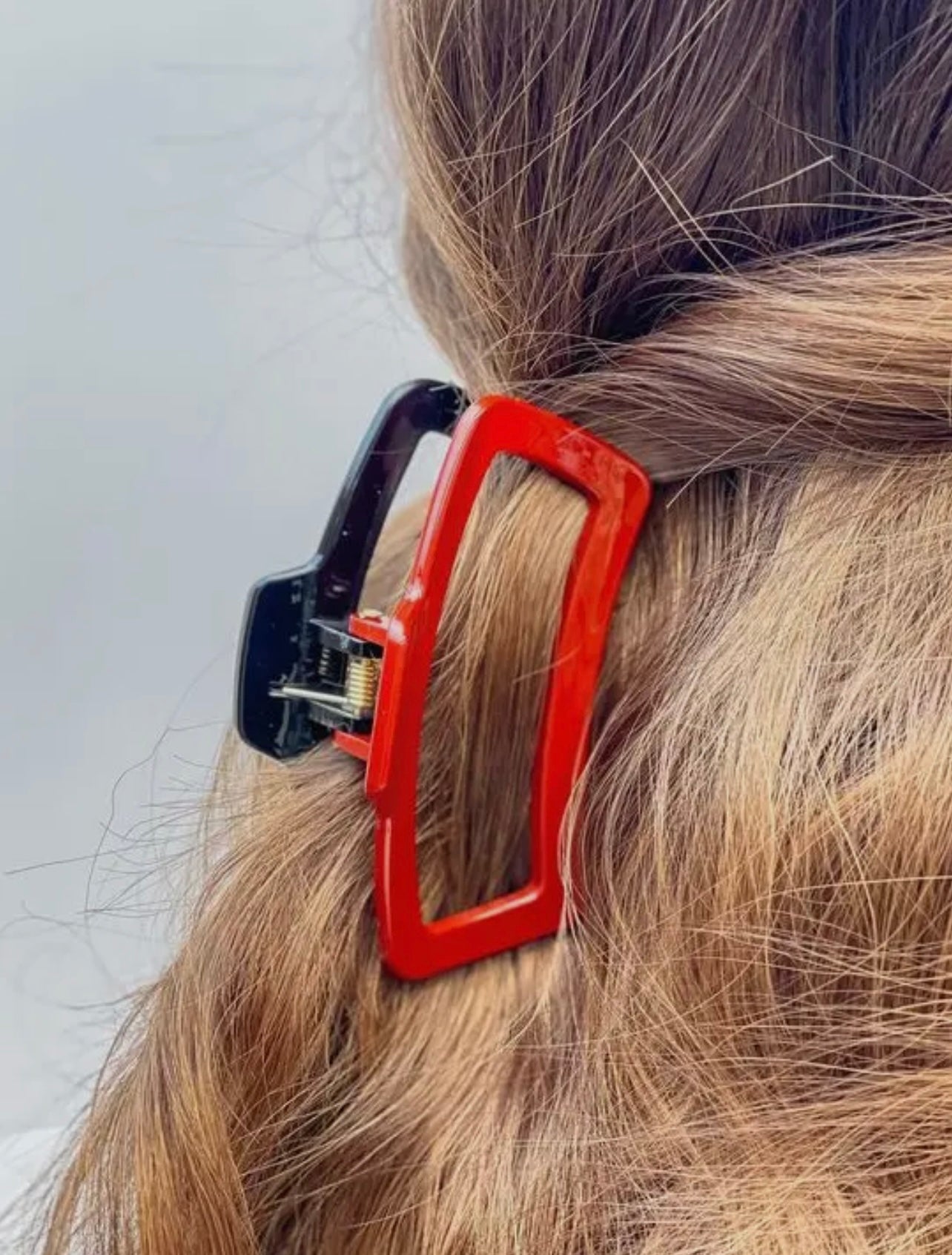 Red and Black Claw Clip