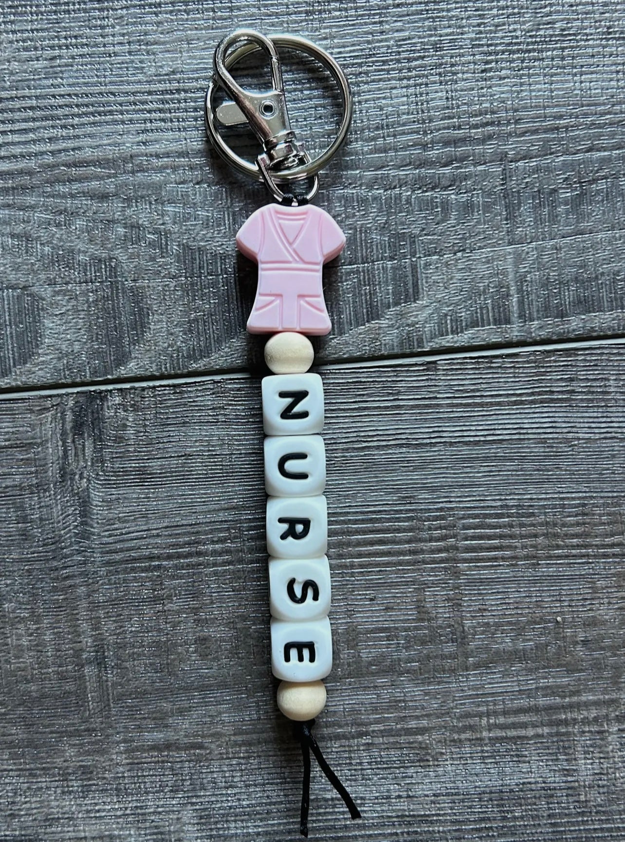 Nurse Scrubs Silicone Keychain