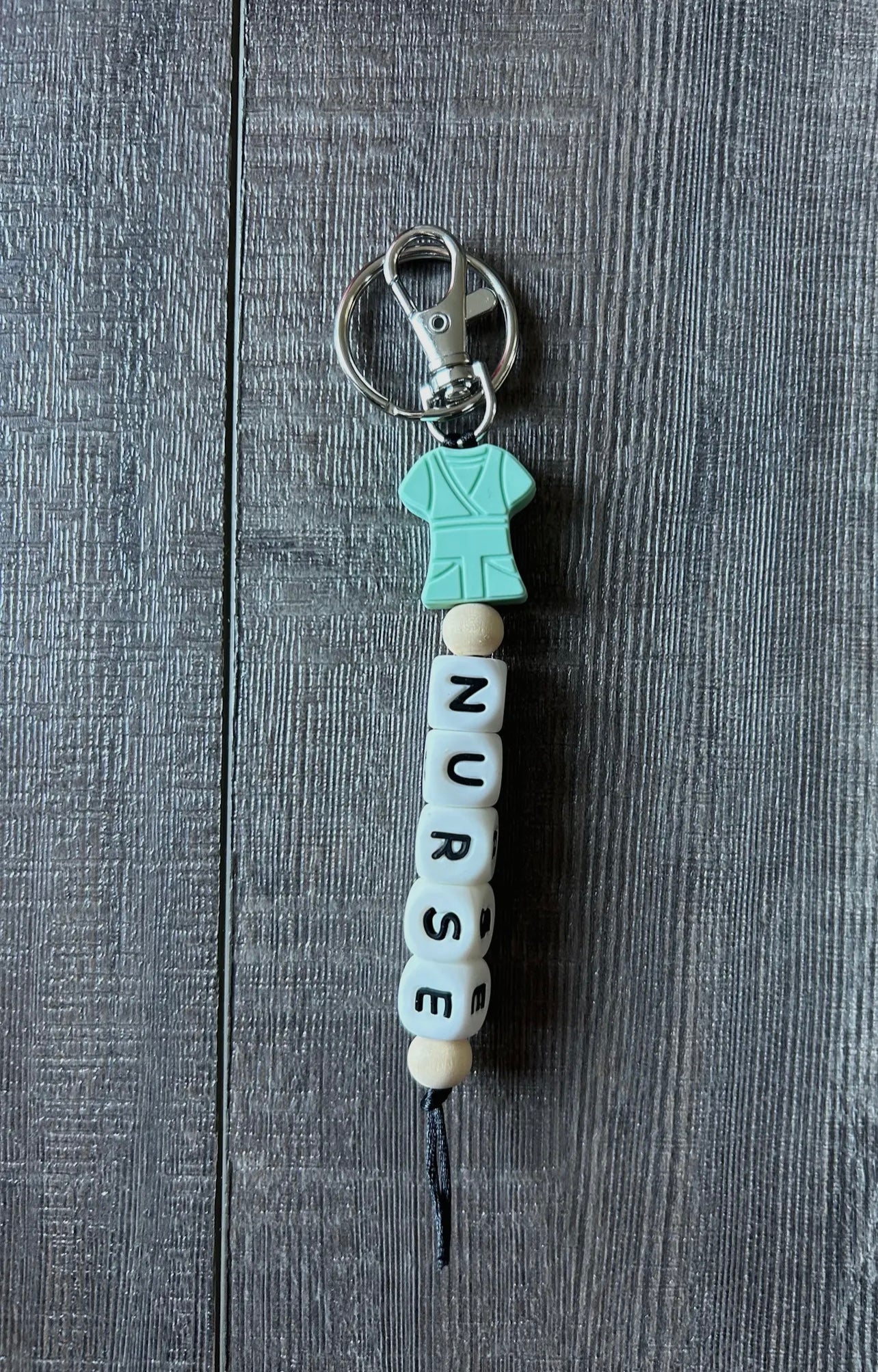 Nurse Scrubs Silicone Keychain