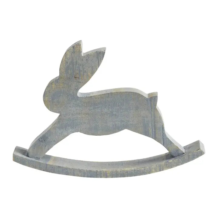 Wooden Bunny Rocker Hopping