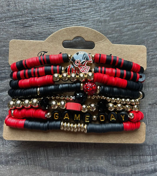 GA Game Day Bracelet Stack