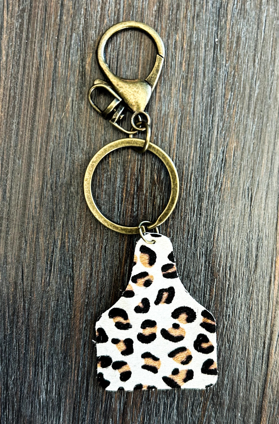 Cow Tag Keychain