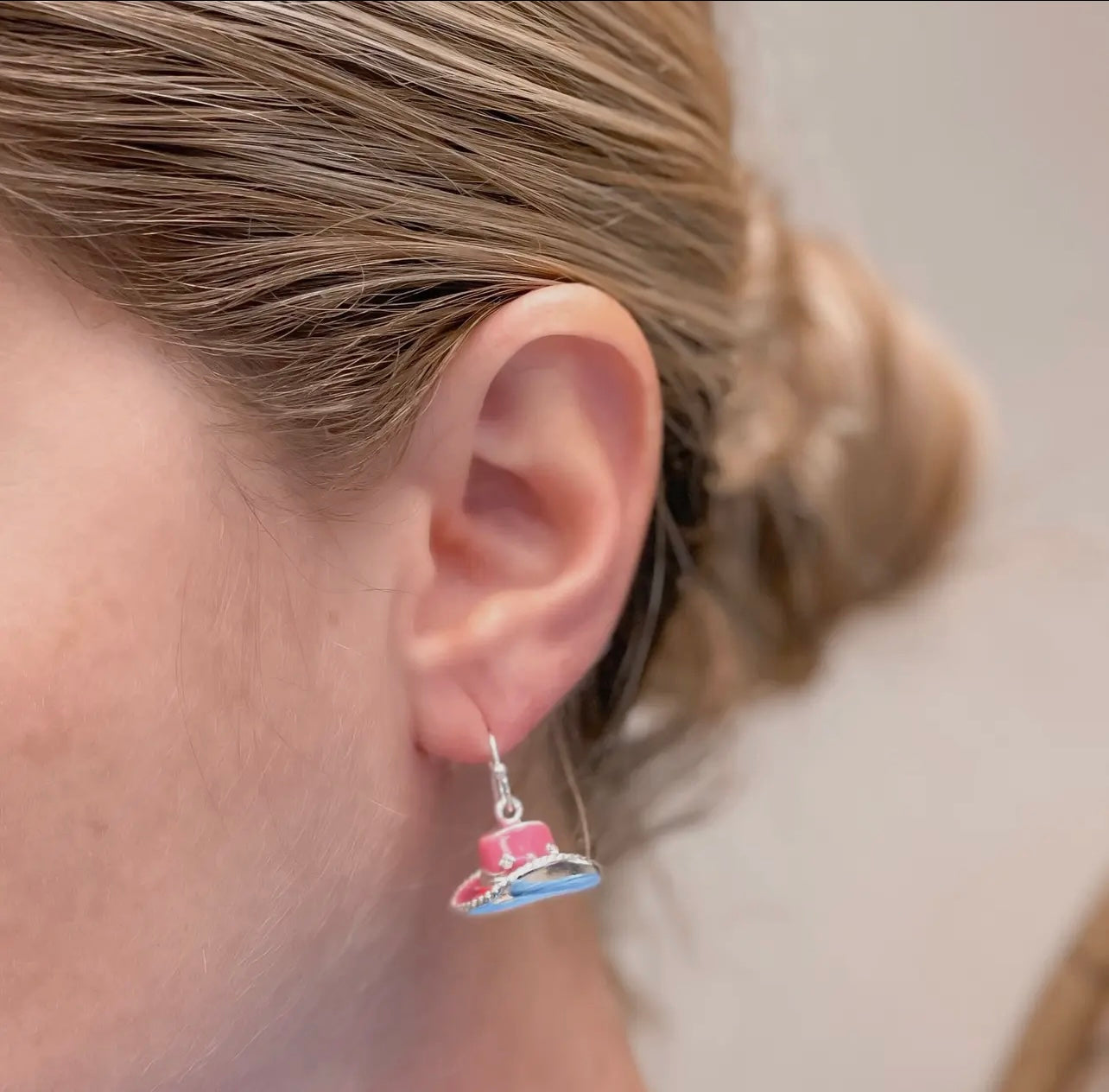 Cowboy Hat Dangle Earrings