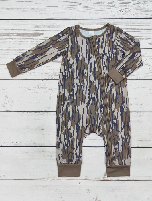 Dark Camouflage Zipped Sleeper