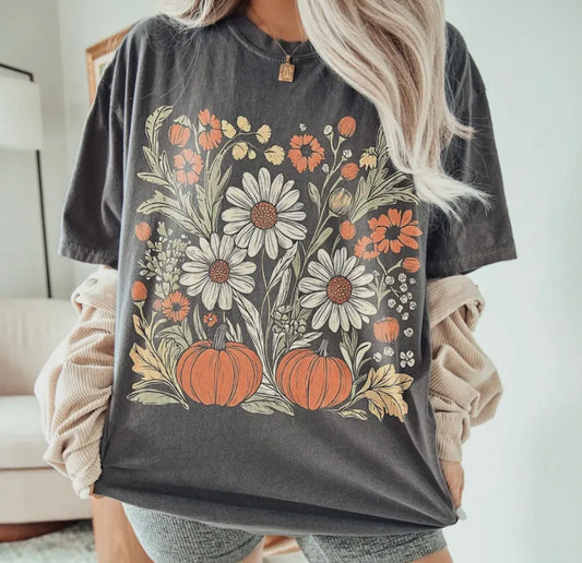 Boho Fall Pumpkins Tee