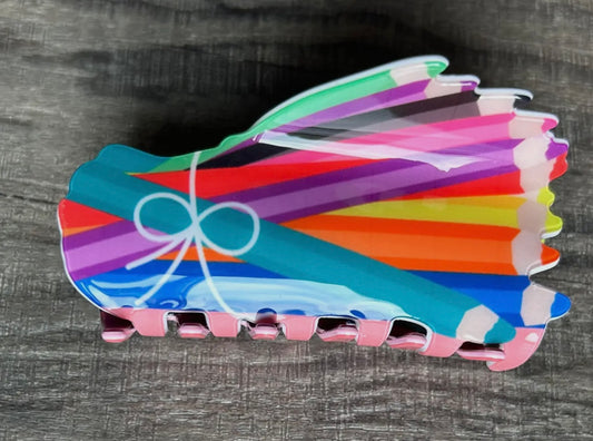 School Supplies Claw Clip