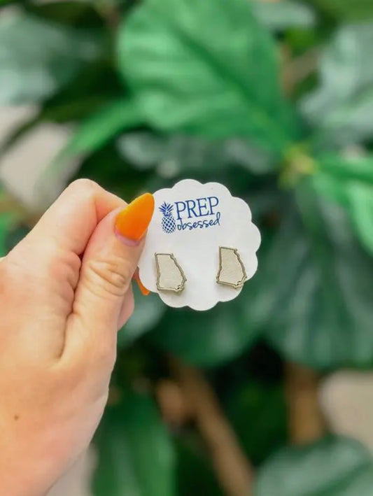 State of Georgia Stud Earrings