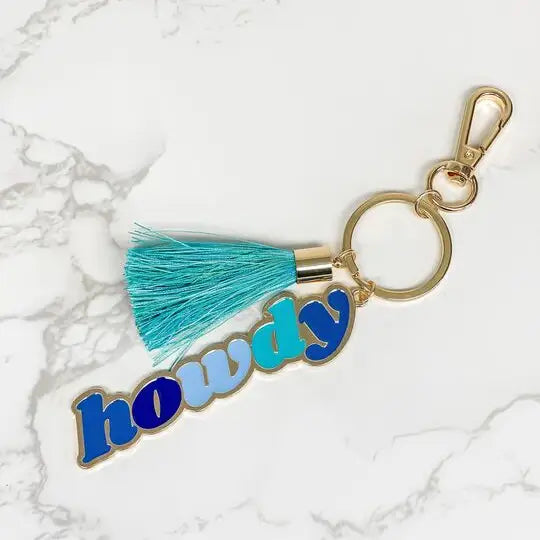 Howdy Tassel Keychain