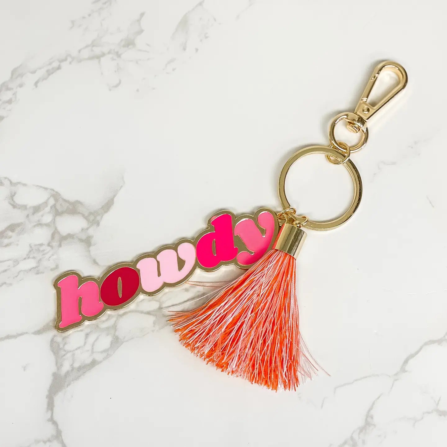 Howdy Tassel Keychain