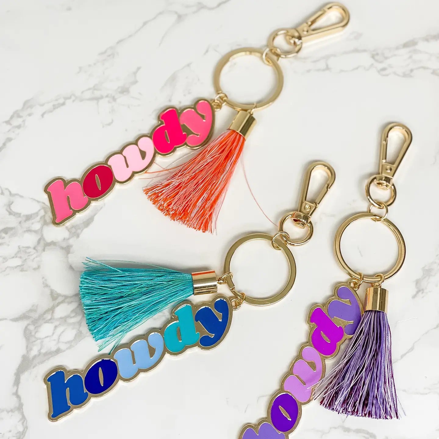 Howdy Tassel Keychain